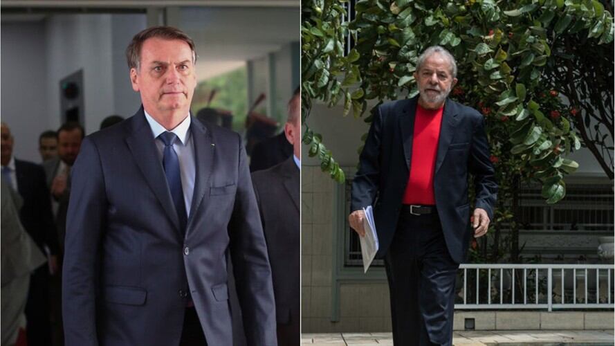 Bolsonaro cultiva la imagen de un exmilitar que sabe cabalgar. En cuanto a Lula, una de sus primeras preocupaciones ha sido demostrar que sus meses en una sala de 15 m2 no han afectado su vitalidad. Foto: Getty Images