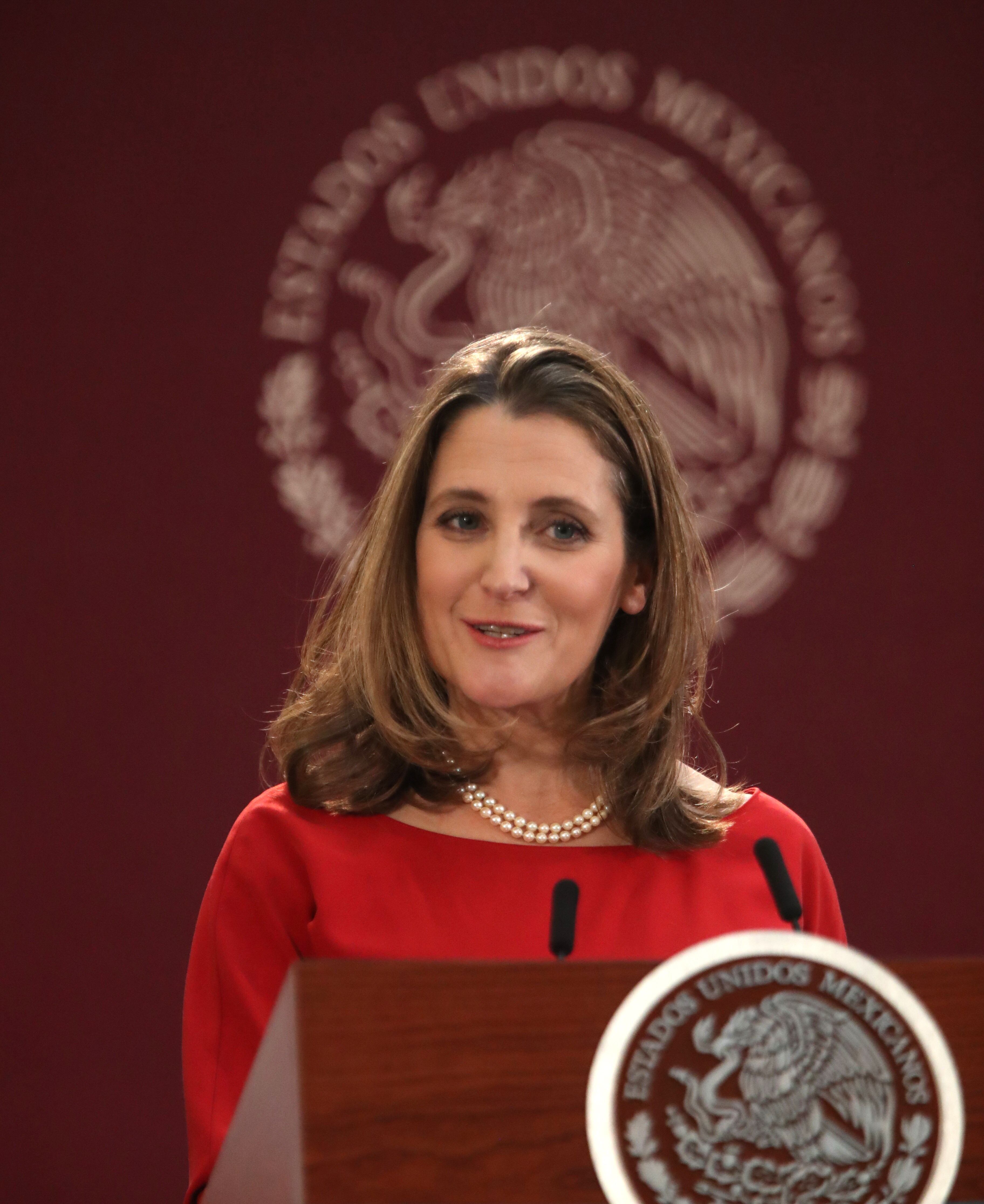 Chrystia Freeland.Foto:  EFE/ Mario Guzmán ARCHIVO
