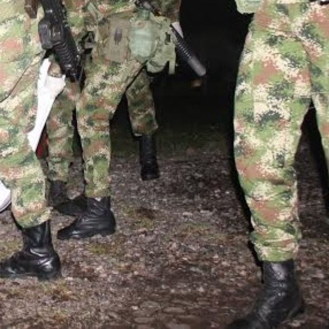 En zona rural se enfrentaron disidencias de las Farc y tropas del Ejército. Crédito: Colprensa.