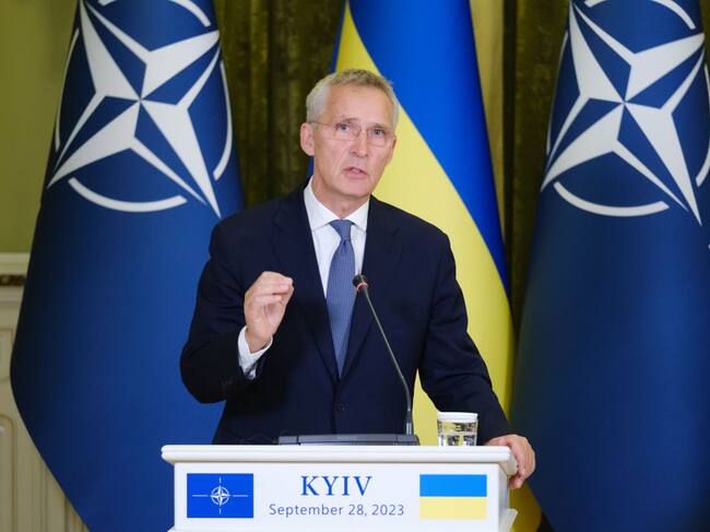 Jens Stoltenberg, secretario general de la OTAN. (Photo by Vitalii Nosach/Global Images Ukraine via Getty Images)