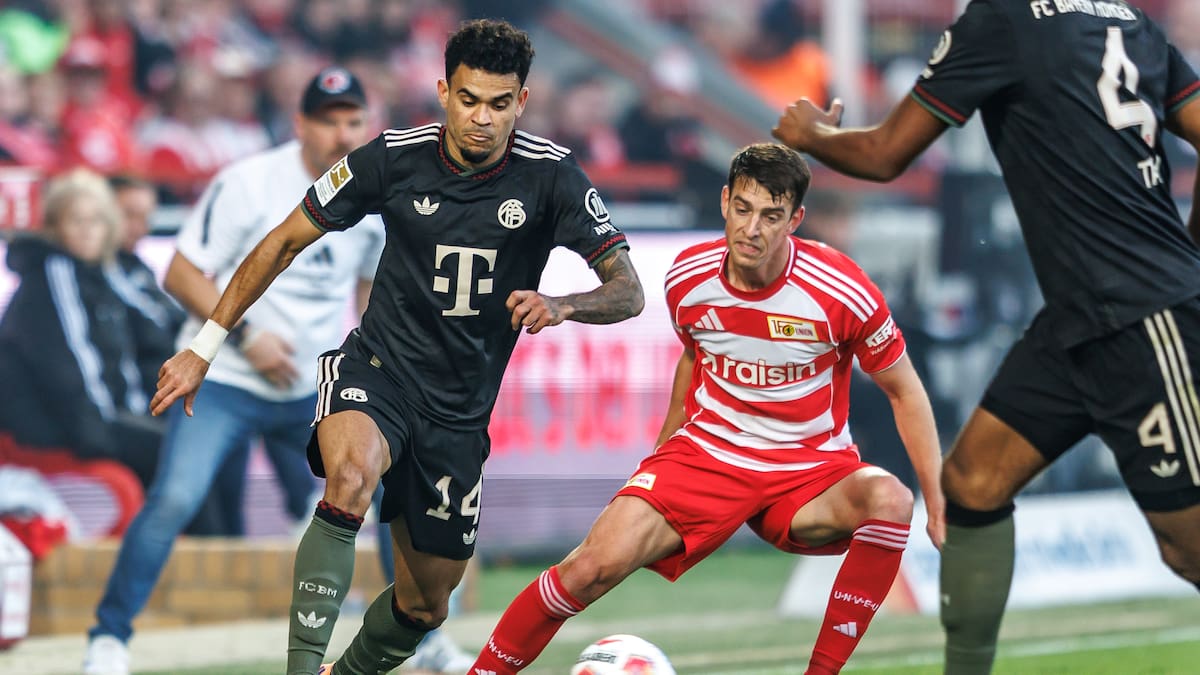 El Bayern Múnich, con Luis Díaz, rompió su racha de 16 victorias con empate ante Unión Berlín