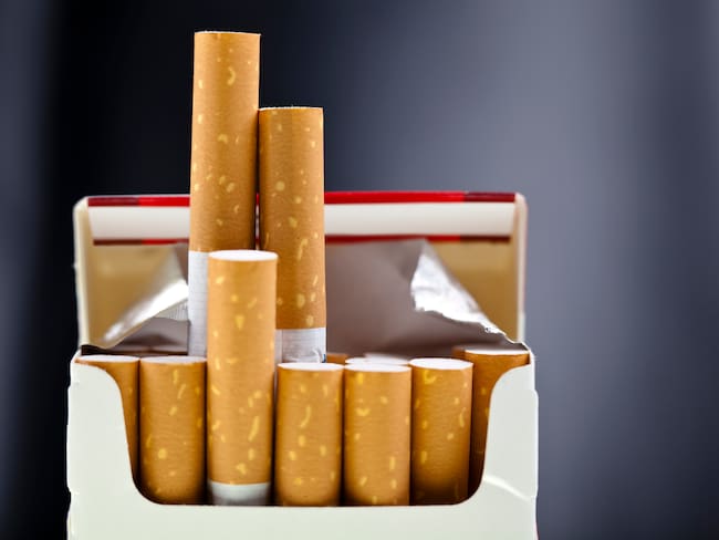 Imagen de referencia de caja de cigarrillos. Foto: Getty Images.