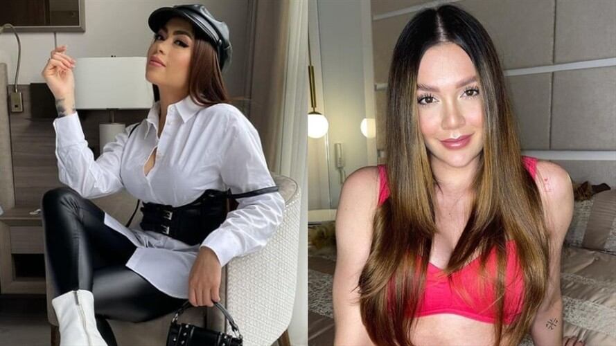 Lina Tejeiro le cumple el sueño a Epa Colombia y protagonizan un apasionado beso. Foto: Instagram: @epacolombia_ @linatejeiro