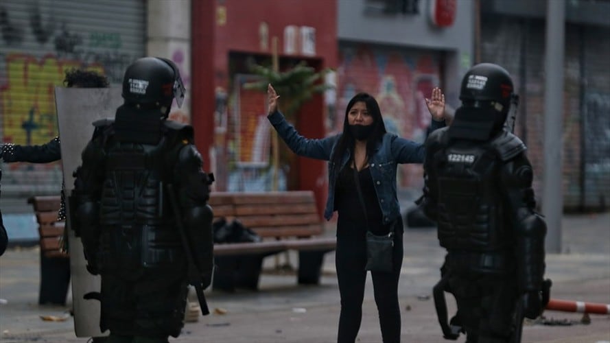 Se expidió un nuevo protocolo para garantizar la movilización social y evitar excesos del uso de la fuerza. . Foto: Colprensa - Sergio Acero