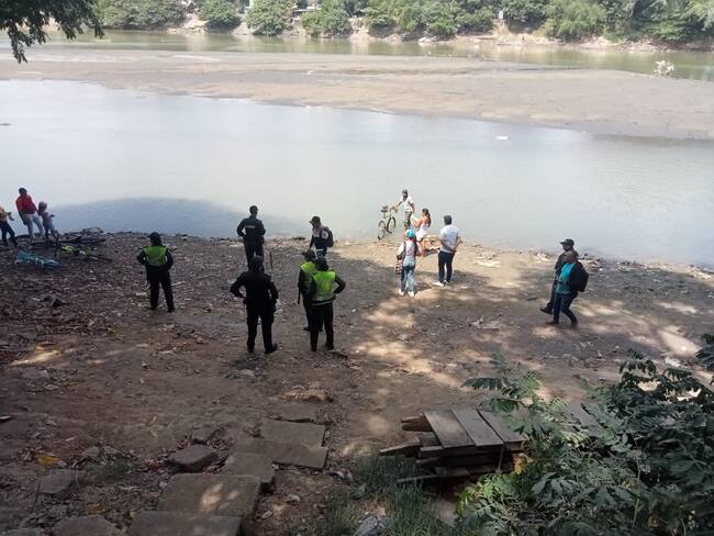 Autoridades prohíben acceso de bañistas a las orillas del río Sinú en Montería. Foto: prensa Alcaldía de Montería.