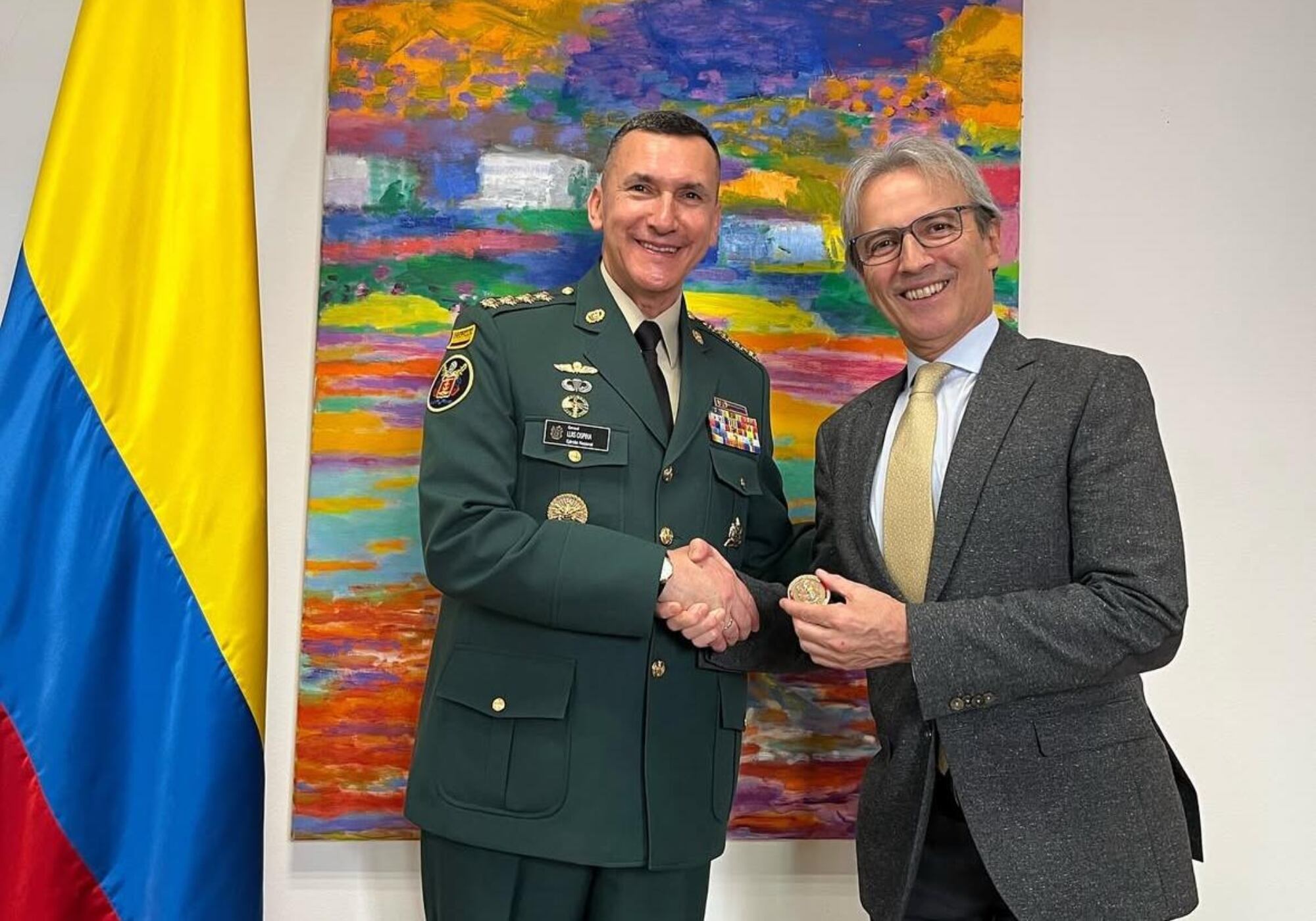 El general (r) Luis Mauricio Ospina, nuevo agregado de Defensa en Madrid, España 