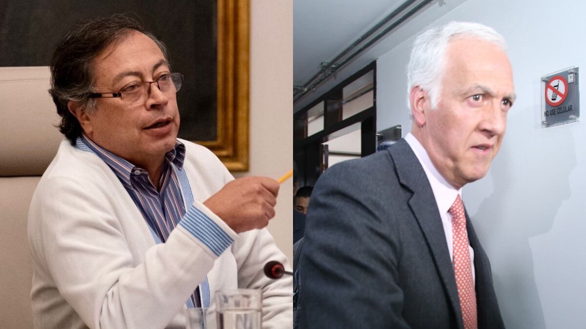Gustavo Petro y Samuel Moreno. Fotos: Colprensa