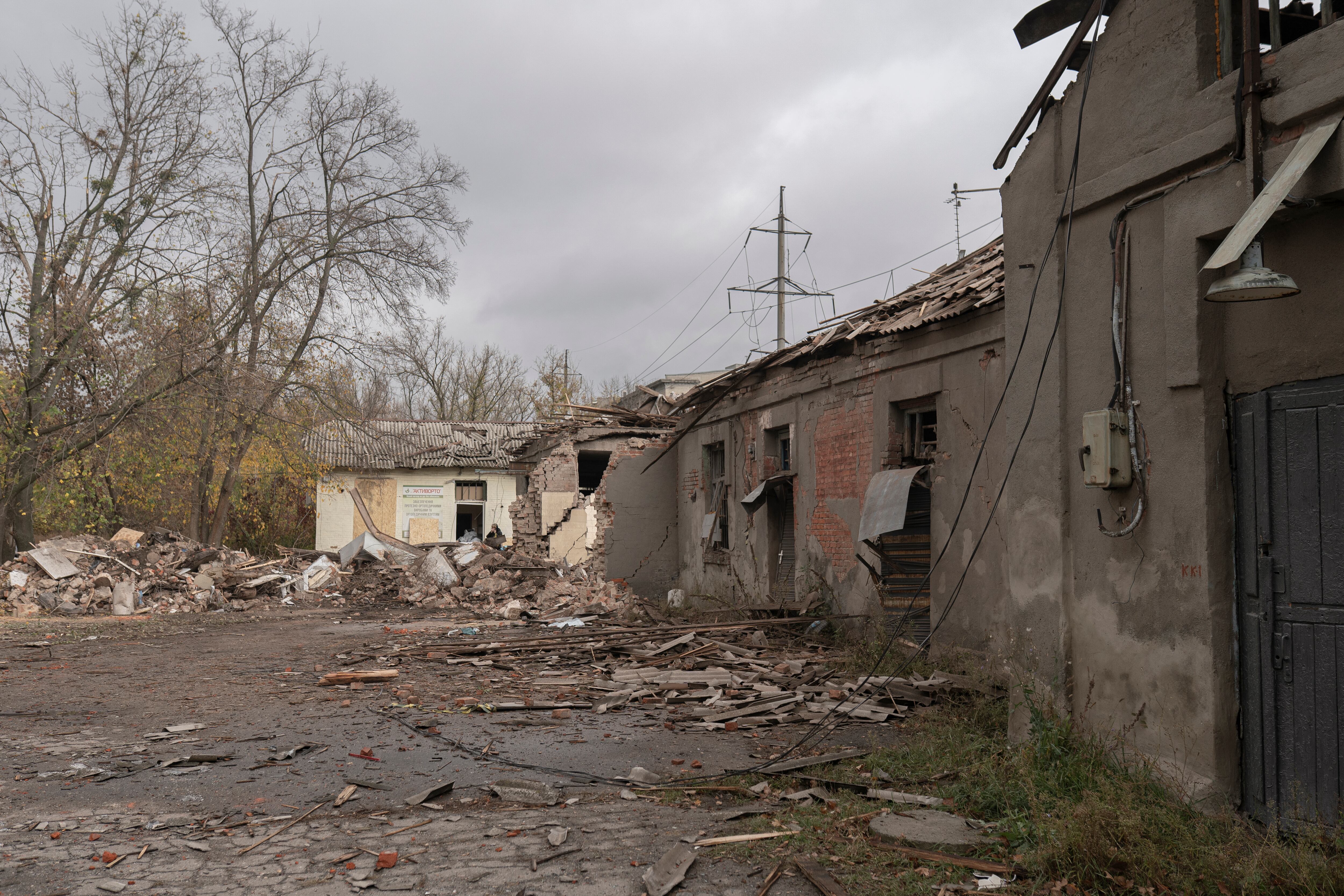 Hospital ucraniano tras el último bombardeo. Foto: Mykyta Kuznetsov/Gwara Media/Global Images Ukraine via Getty Images