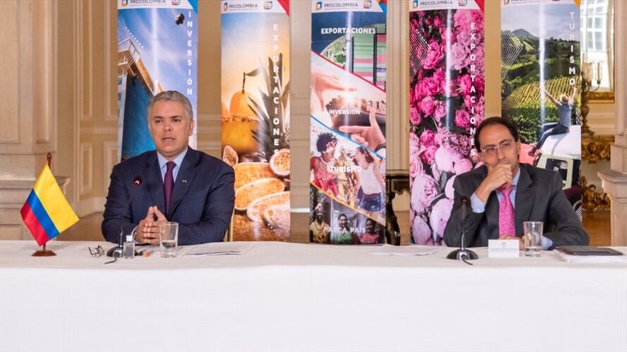 El presidente Iván Duque justificó la reforma tributaria ante inversionistas extranjeros. Foto: Presidencia de la República