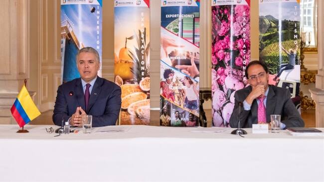 El presidente Iván Duque justificó la reforma tributaria ante inversionistas extranjeros. Foto: Presidencia de la República