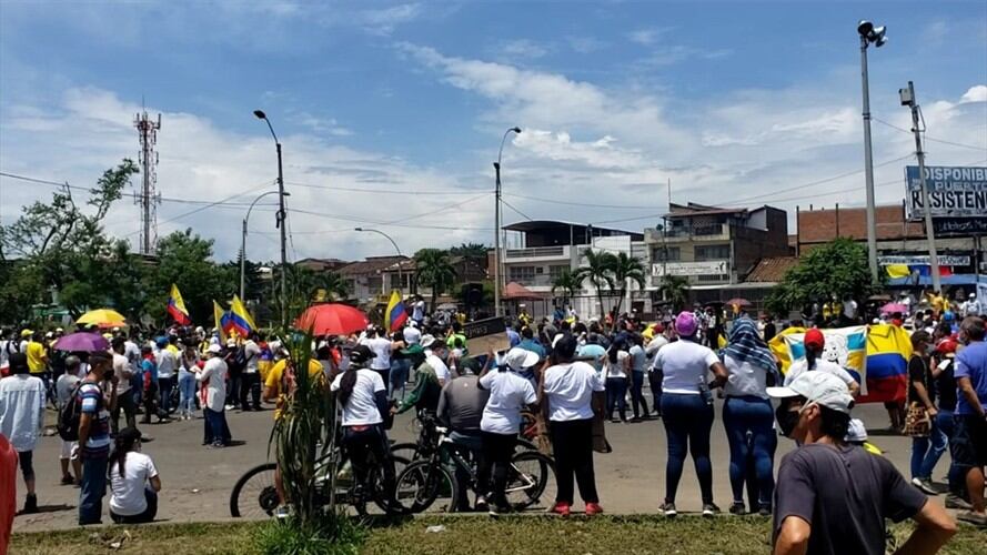 En las últimas horas no se han registrado choques entre la Fuerza Pública y los manifestantes.. Foto: Erika Rebolledo / W Radio