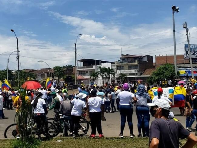 En las últimas horas no se han registrado choques entre la Fuerza Pública y los manifestantes.. Foto: Erika Rebolledo / W Radio