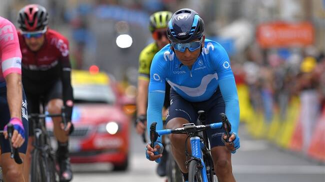 El ciclista colombiano, Nairo quintana, quedó por fuera de la general de la Dauphiné. Foto: Getty Images