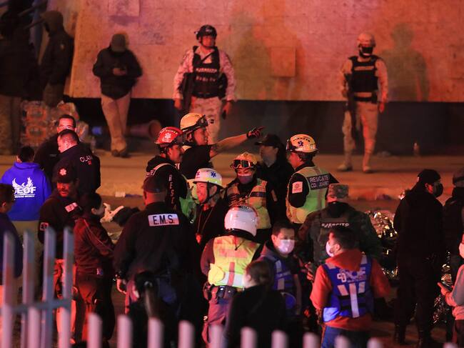 Migrantes fallecidos durante un incendio en las instalaciones del Instituto Nacional de Migración | Crédito: EFE