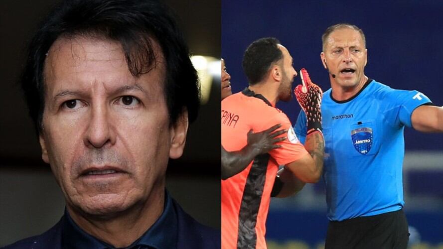 Vía tutela, la Red de Veedurías Ciudadanas, en cabeza de Pablo Bustos, pide a Conmebol anular el partido entre Brasil y Colombia. Foto: Colprensa (DIEGO PINEDA) y Getty Images (BUDA MENDES)