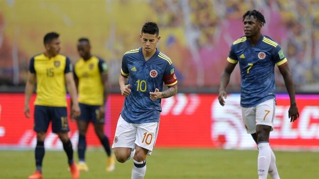 Críticas a James Rodríguez por no hablar tras derrota de Colombia ante Ecuador . Foto: Getty Images