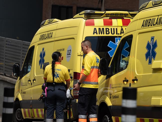 Ambulancia de Barcelona. Foto: David Zorrakino/Europa Press via Getty Images.