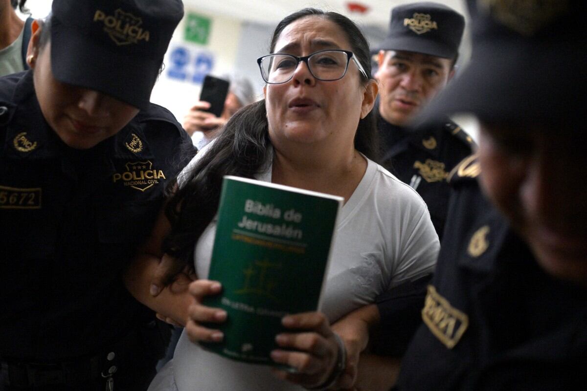 Aboga y defensora de los derechos humanos de El Salvador, Ruth López. FOTO: Marvin RECINOS / AFP