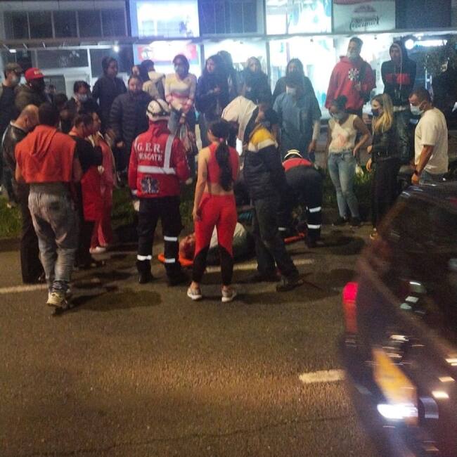 Adulto mayor resultó gravemente herido en accidente en Manizales. Crédito: GER Manizales.