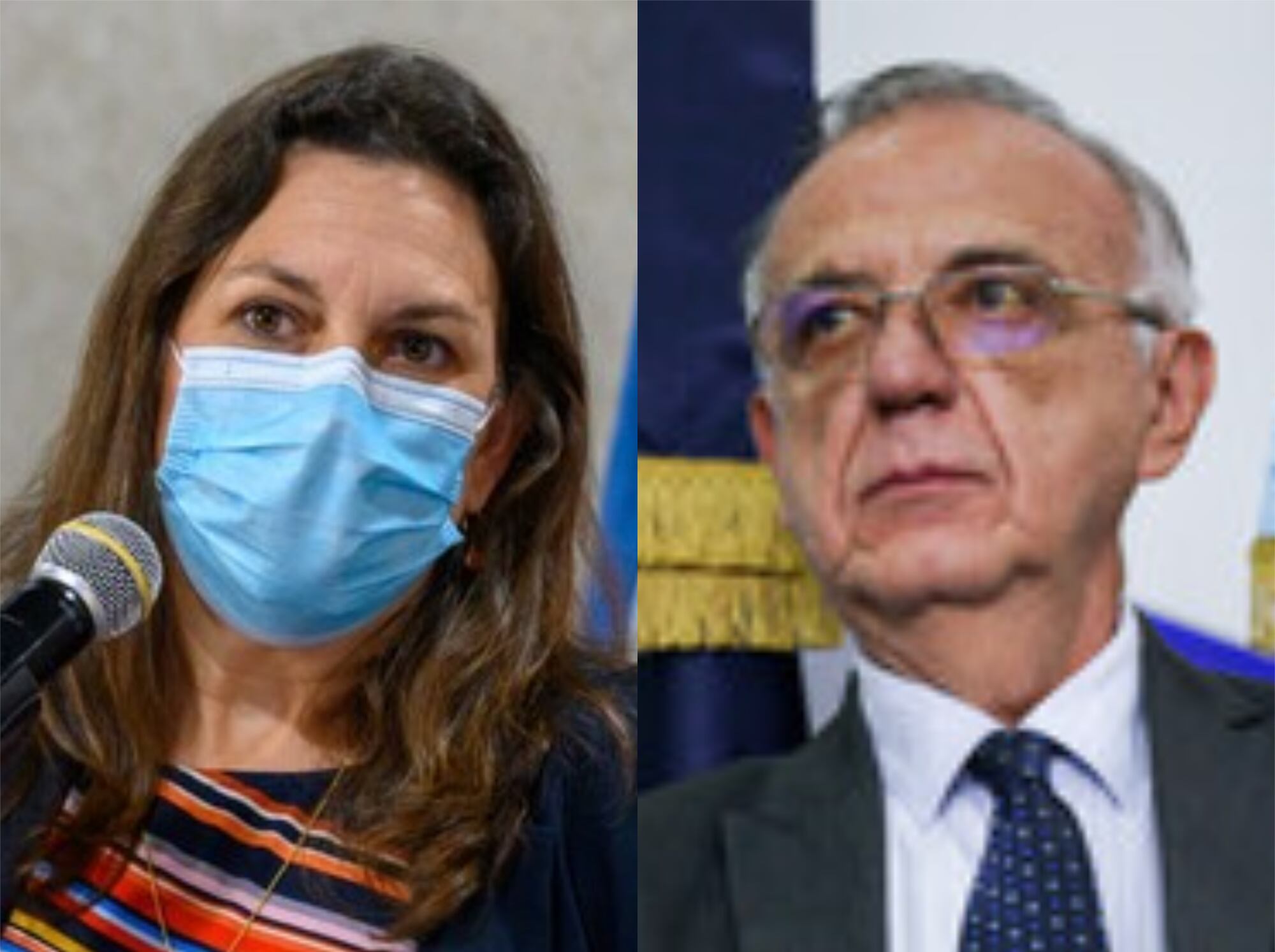 Juliette de Rivero e Iván Velásquez. Foto: Colprensa / Colprensa-Mariano Vimos