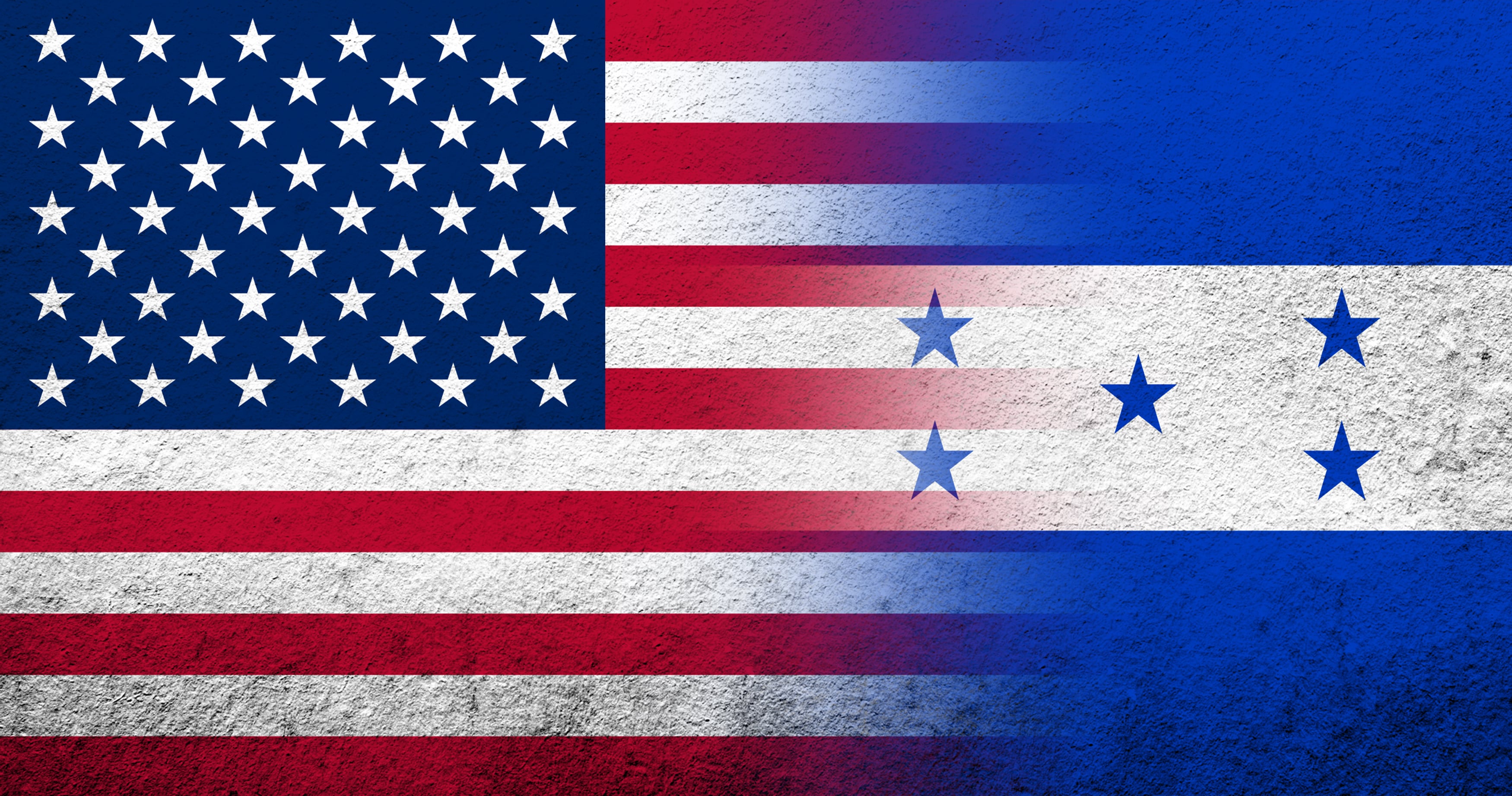 Banderas de Estados Unidos y Honduras, imagen de referencia - Getty Images