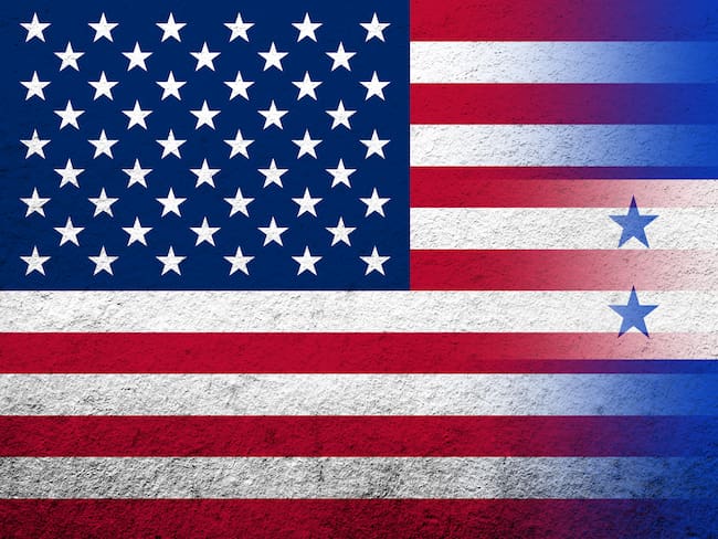 Banderas de Estados Unidos y Honduras, imagen de referencia - Getty Images