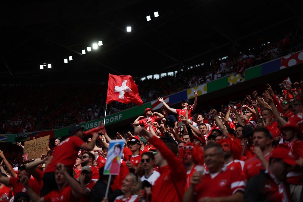 Partido entre Inglaterra vs. Suiza. Foto: Getty Images.