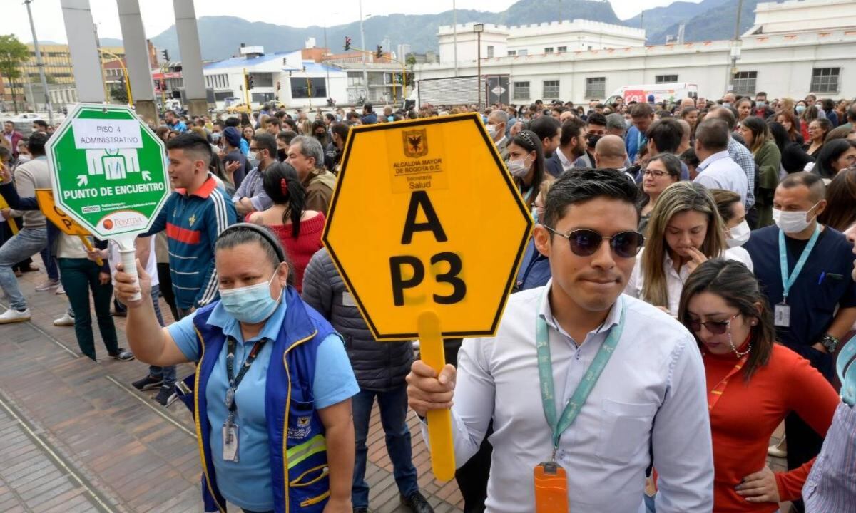 Simulacro sísmico | Foto: Secretaría de Salud