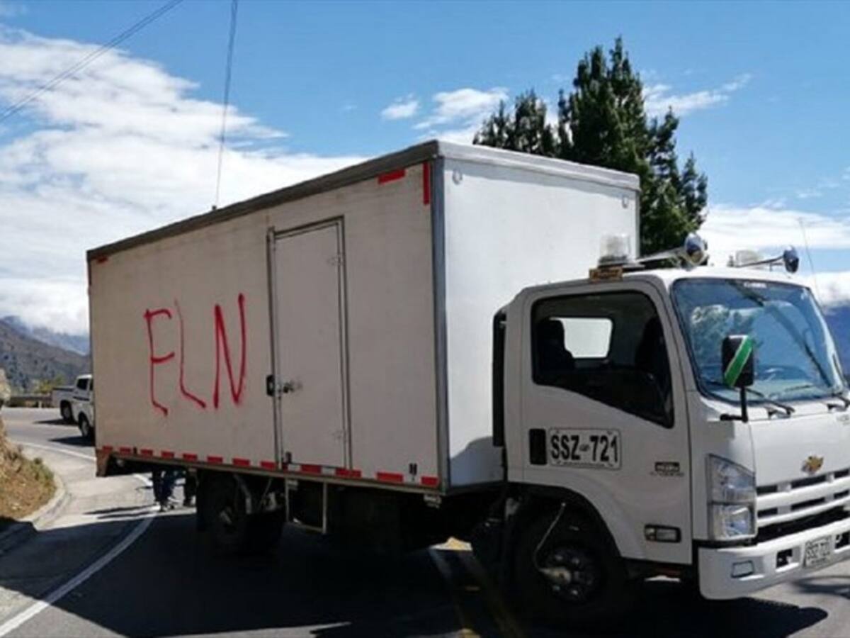 Eln bloqueó la vía Cúcuta- Bucaramanga