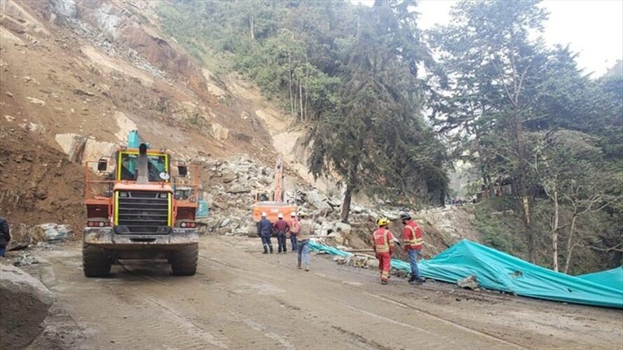 Vía Calarcá – Cajamarca. Foto: INVÍAS - Cristian Medina