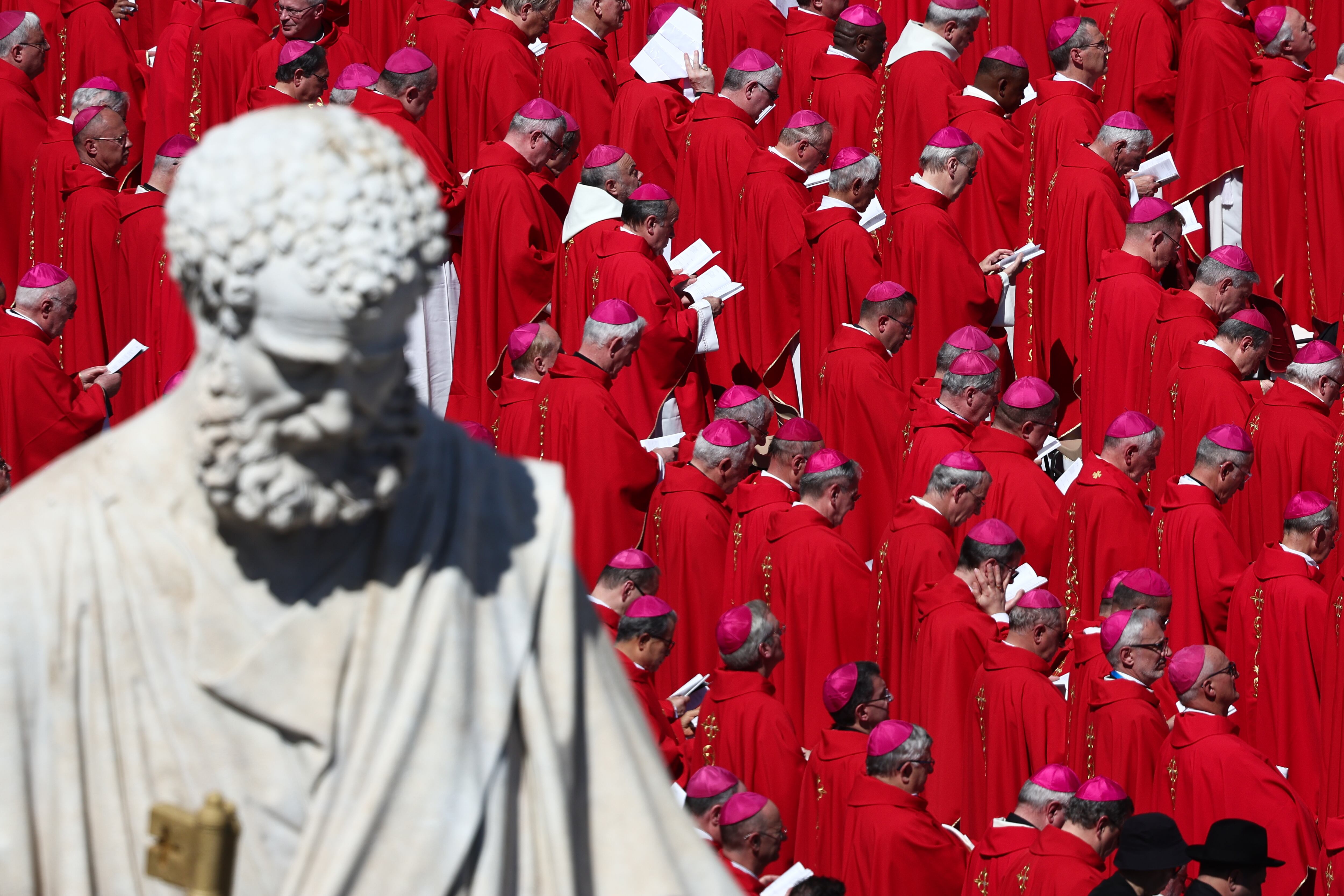 Reunión de cardenales. Foto: Jakub Porzycki/NurPhoto via Getty Images.