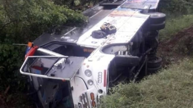 Accidente de bus. Créditos: Colprensa