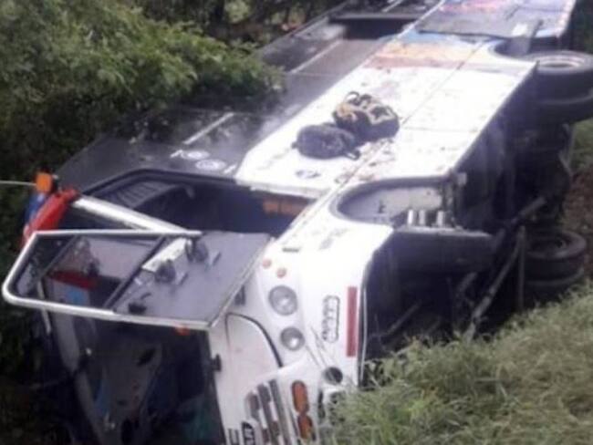 Accidente de bus. Créditos: Colprensa