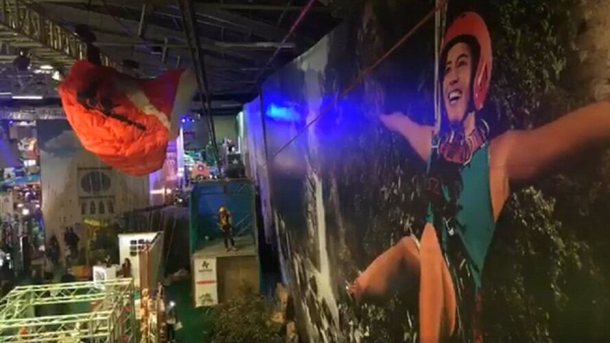 Escenario de canopy en ExpoCundinamarca. Foto: