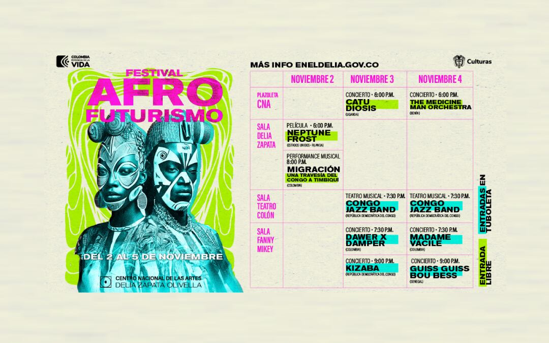 ¡No se lo pierdan! Llegó el Festival Afrofuturismo con música de África y Colombia