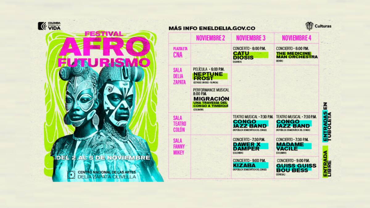 ¡No se lo pierdan! Llegó el Festival Afrofuturismo con música de África y Colombia