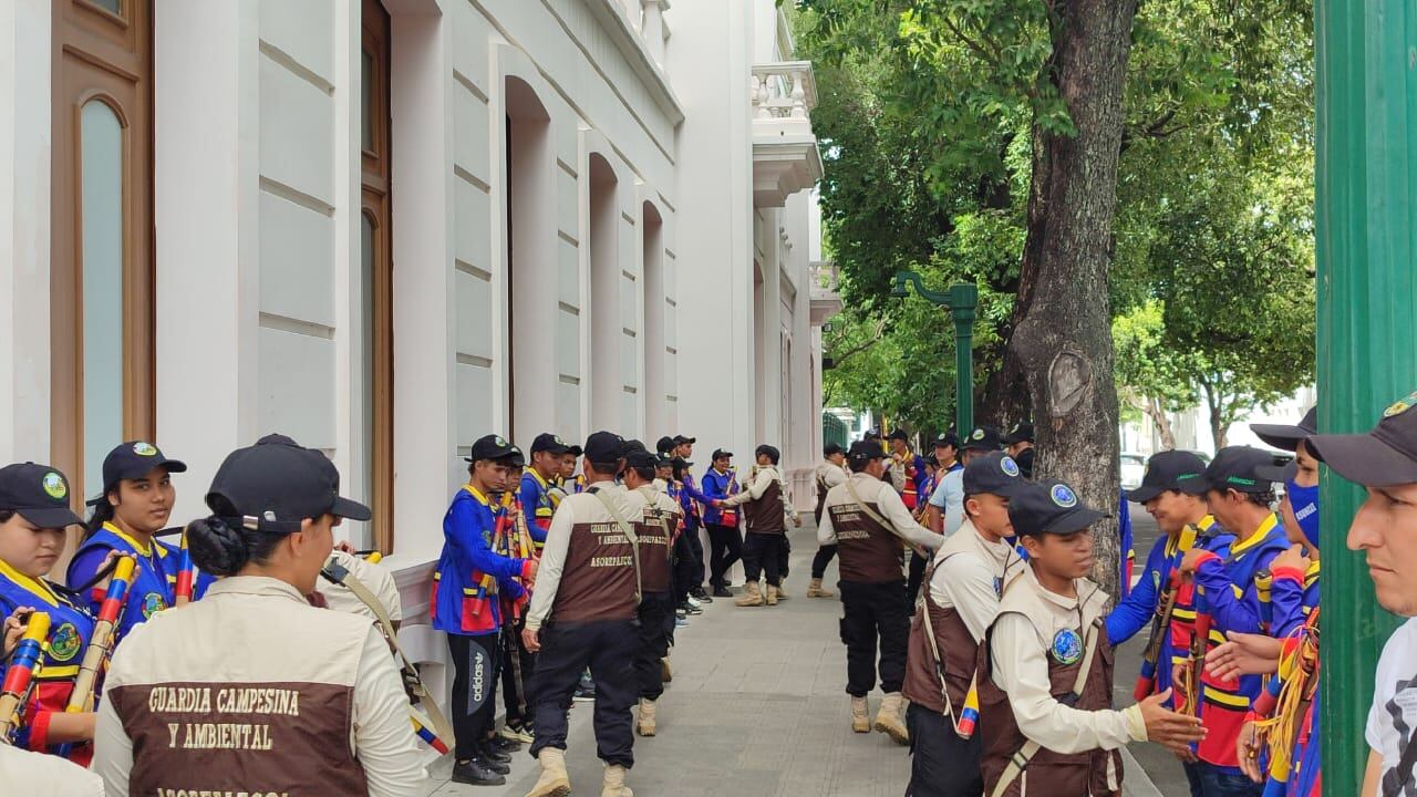 Plantón de la Guardia Campesina en la Gobernación de Norte de Santander