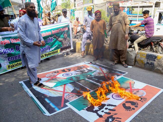 Crisis entre India y Pakistán. Foto: JAN ALI LAGHARI/Middle East Images/AFP via Getty Images,