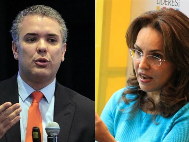 Iván Duque y Viviane Morales. Foto: