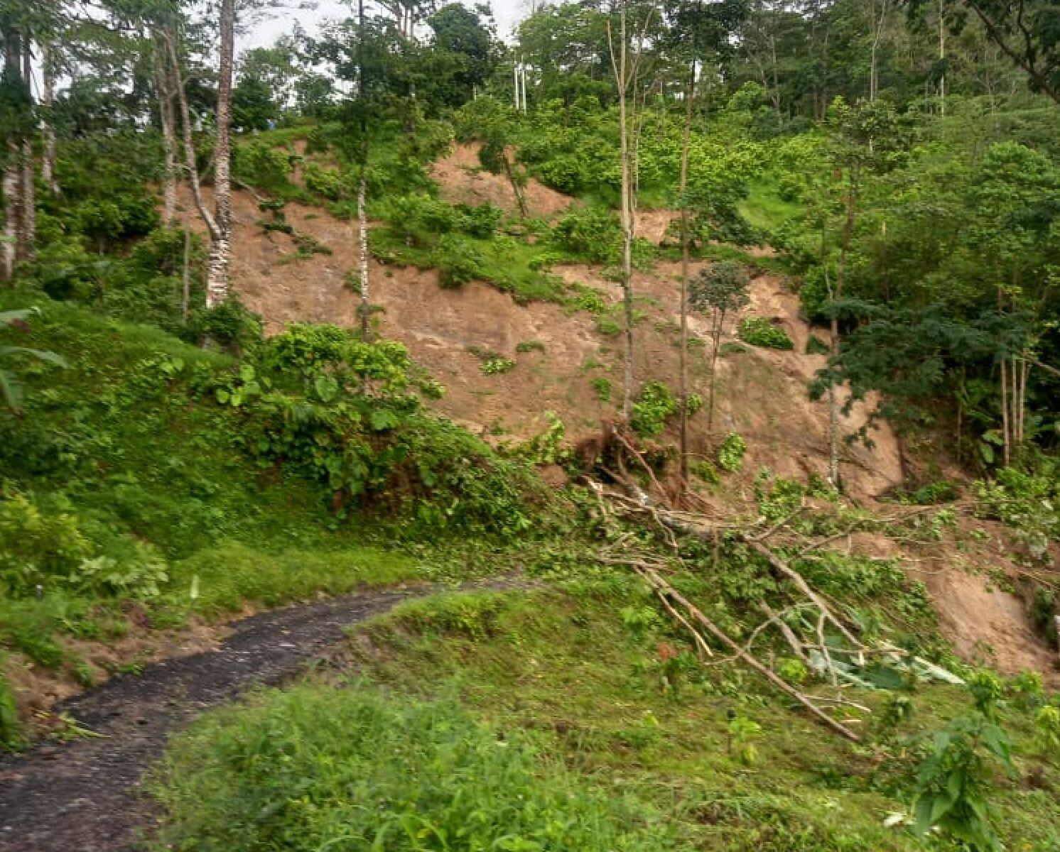 Derrumbe Carmen del Chucurí / Cortesía Alcaldía