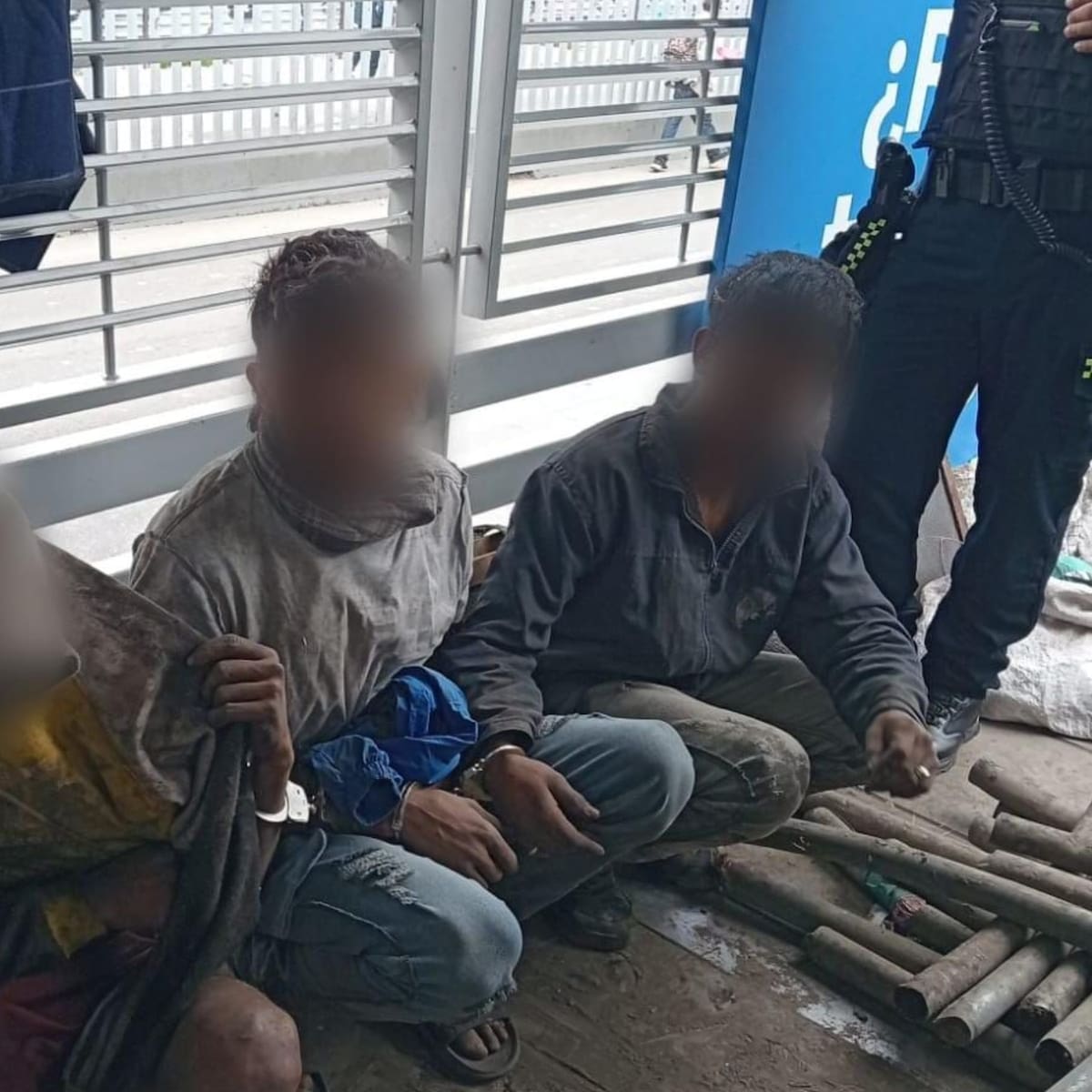 Capturan a ‘Los Topos’ de TransMilenio dedicados a robar cableado en la Calle 45
