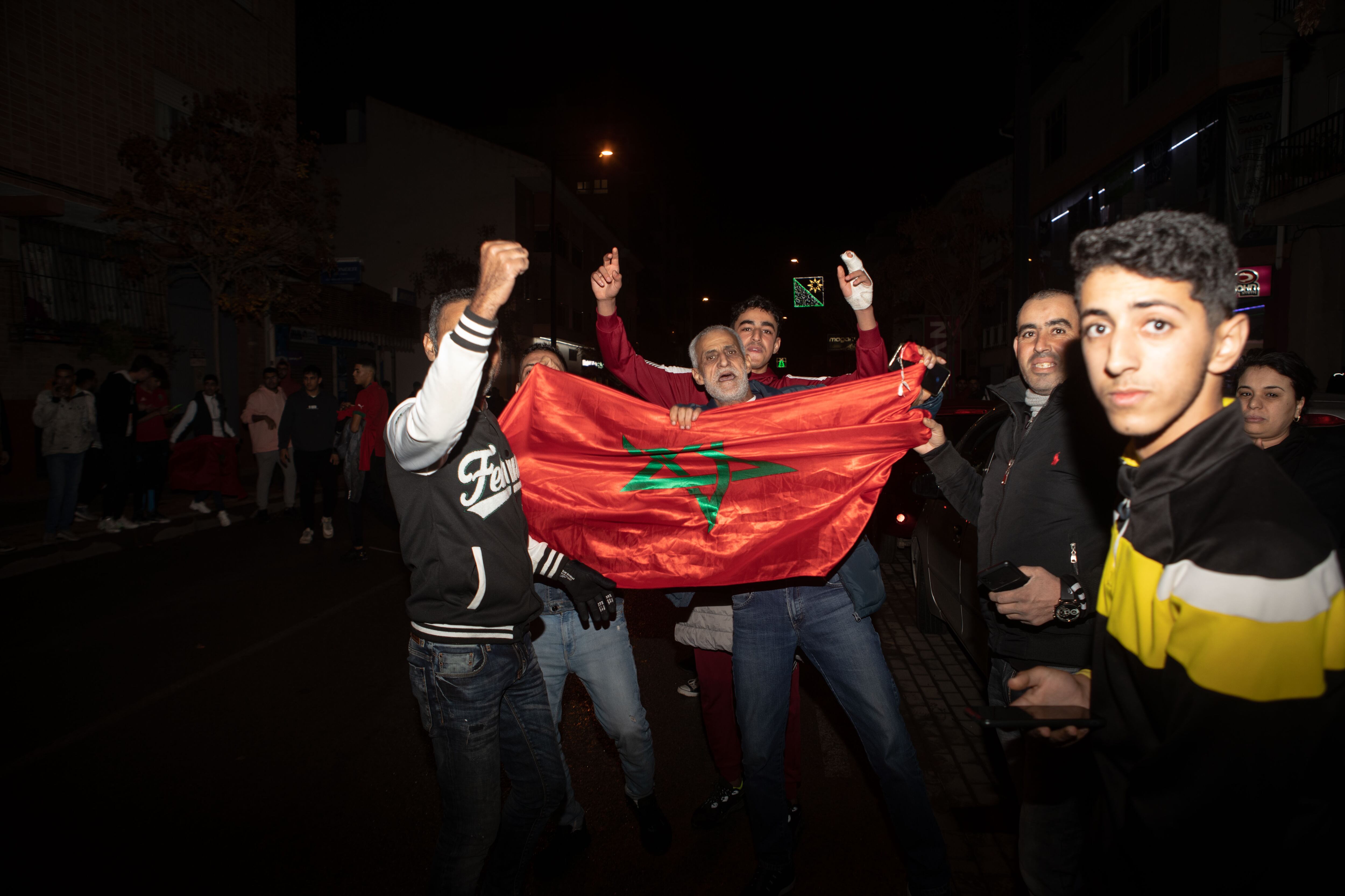 Hinchas de Marruecos. (Photo by Loyola Perez De Villegas Muniz/Anadolu Agency via Getty Images)