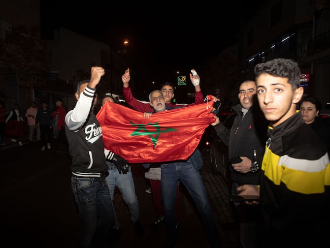 Hinchas de Marruecos. (Photo by Loyola Perez De Villegas Muniz/Anadolu Agency via Getty Images)