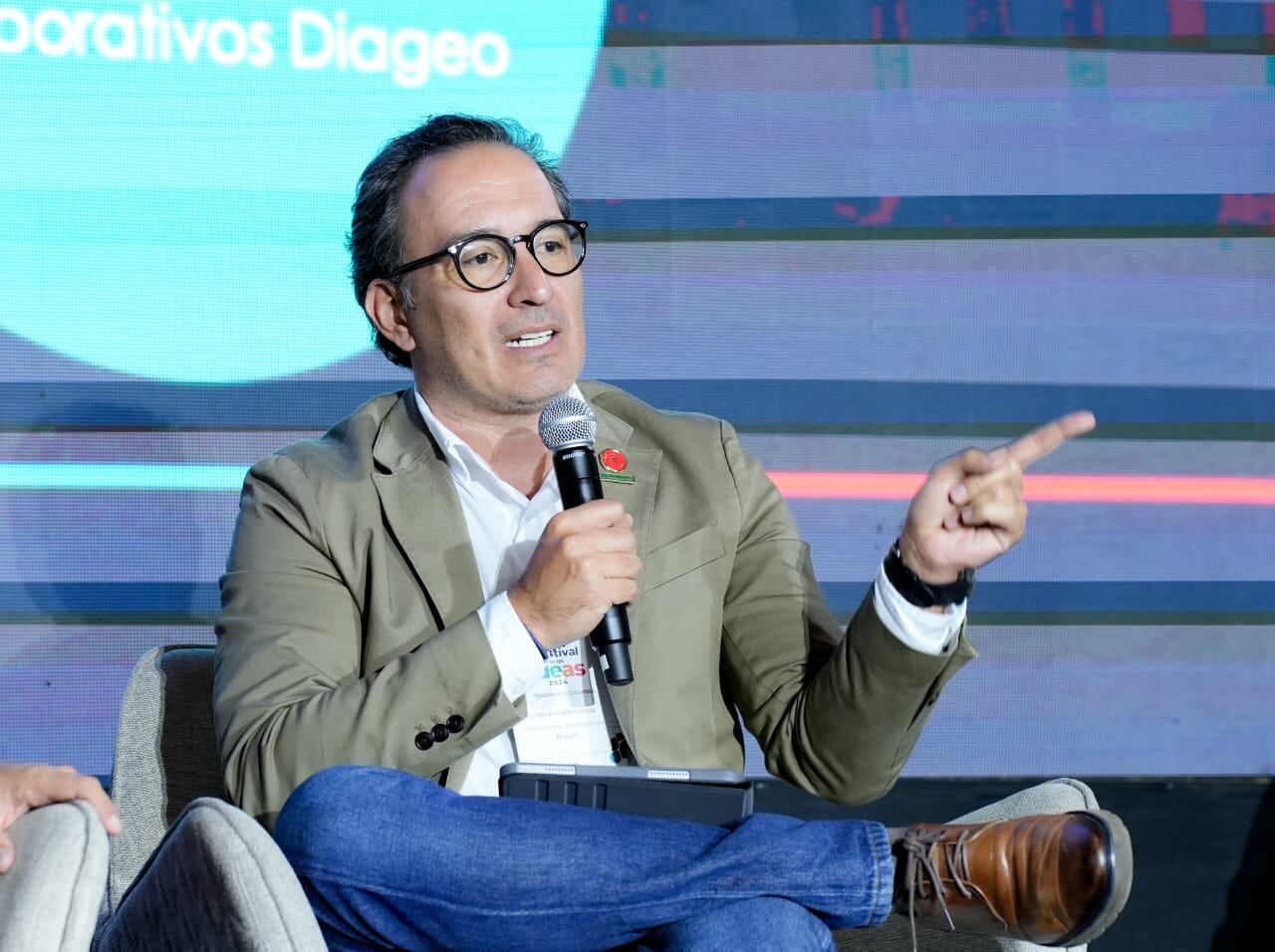 Carlos Ortiz, director de asuntos corporativos de Diageo, en su participación en el panel: ¿Qué liderazgo empresarial se necesita en la Colombia de hoy? I Foto: W Radio