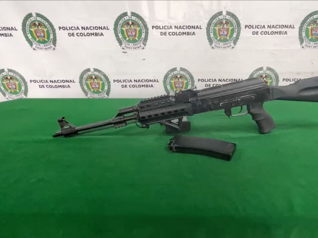 Recuperan armas de alto calibre hurtadas en club deportivo de Cundinamarca. Foto: Suministrada.