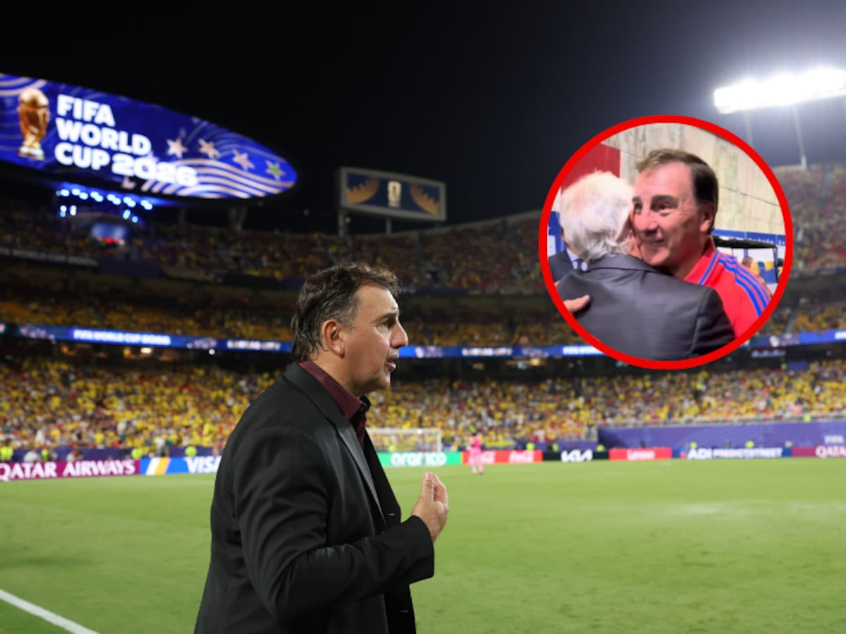 Video | Néstor Lorenzo tuvo un emotivo encuentro con José Pékerman tras el partido de Colombia