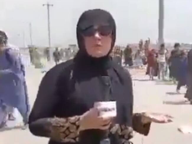 Sumaira Khan, corresponsal de BBC y de Al Jazeera en Afganistán. Foto: Twitter: @sumrkhan1