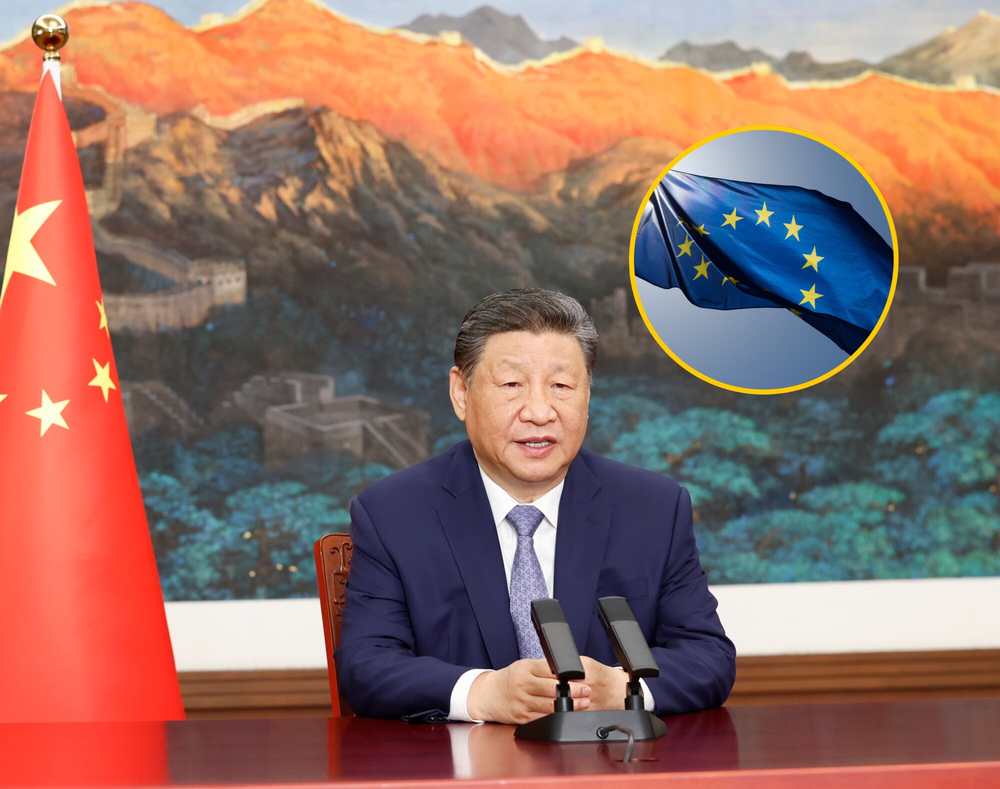 Xi Jinping pidió a la UE que su relación con China sea una fuente de “estabilidad global”. Foto: EFE/ Getty Images.