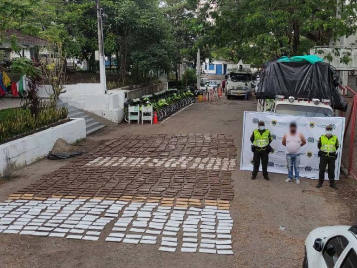 Media tonelada de marihuana fue incautada en vías del oriente de Caldas