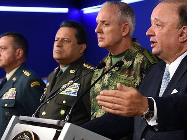 Ministro de defensa. Foto: Colprensa